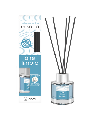 Ambientador tipo mikado Lanta 50ml aire limpio