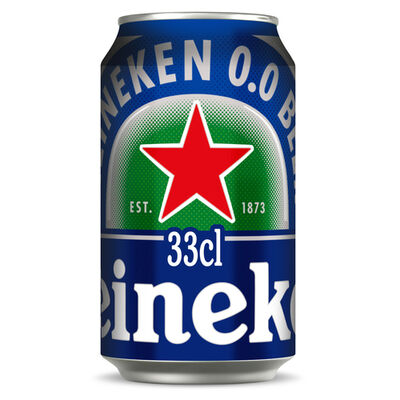 Cerveza sin alcohol Heineken 0,0% lata 33cl 