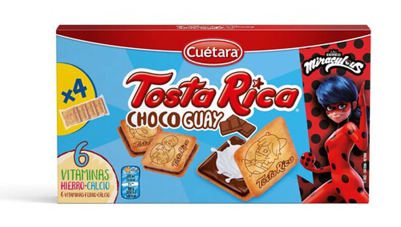 Galletas rellenas chocoguay Tostarica cuétara 168g