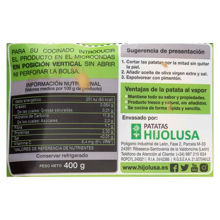 Patataspara micro Babypat 400g