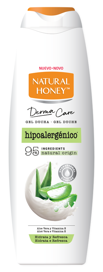 Gel de ducha natural con aloe vera y vitamina e Natural Honey 650 ml