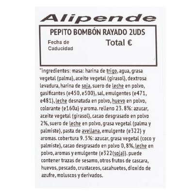 Pepito azucarado chocolate 2 uds