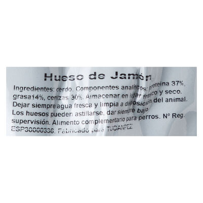 Hueso perro Natural Quality jam&oacute;n