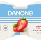 Yogur original Danone pack 2 con fresas