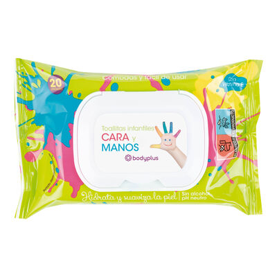 Toallitas infantiles Bodyplus 20u cara y manos