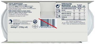 Yogur estilo griego Oikos pack 4 lima lim&oacute;n