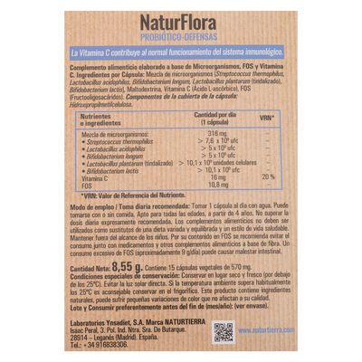 Probiótico Naturflora 15 cápsulas