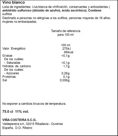 Vino blanco DO Ribeiro Pazo