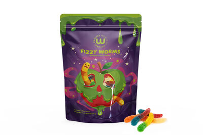 Golosina Fizzy Worms Wonkandy 150g 