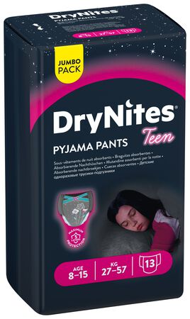 Pants braguita Huggies Drynites Teen Girls 27-57kg 13 uds