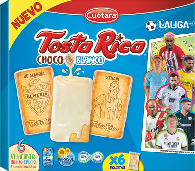 Galleta con chocolate blanco Tostarica Cuétara 220g
