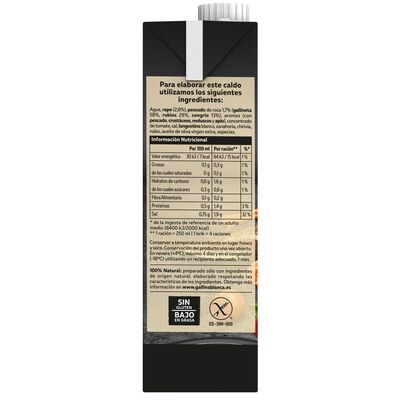 Caldo pescado-marisco Fumet Gallina Blanca 1L