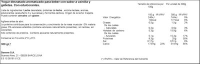 Yogur líquido proteínas Yopro 300g vainilla cookies