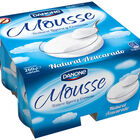 Mousse Danone pack 4 natural azucarado