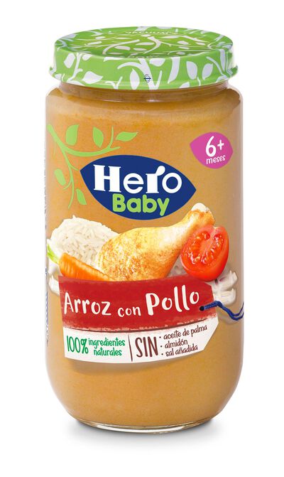Tarro Hero baby arroz pollo desde 6 meses 235g
