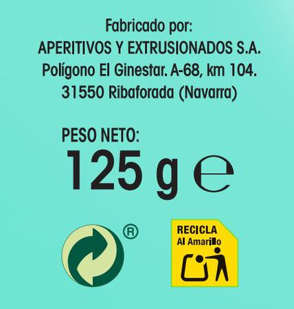 Snack de patata Alipende 125g