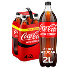 Refresco cola Coca-Cola botella 2l pack 4 zero az&uacute;car