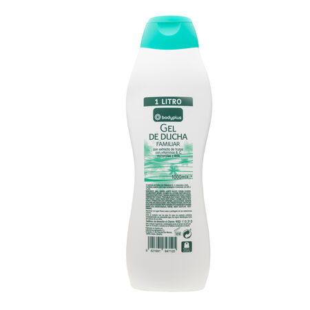 Gel de ducha Bodyplus 1l frutas formato familiar