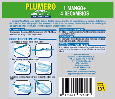 Plumero Lanta atrapapolvo