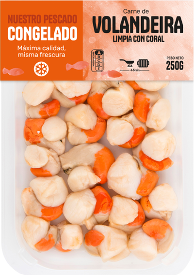 Carne volandeira limpia con coral 250g