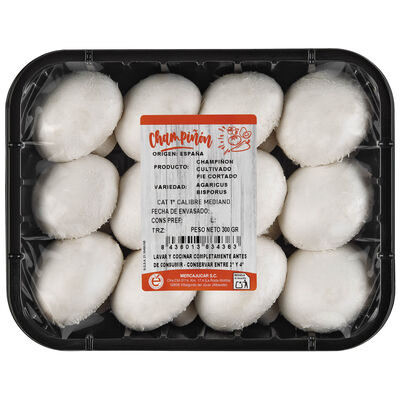 Champi&ntilde;&oacute;n bandeja pie cortado 300g