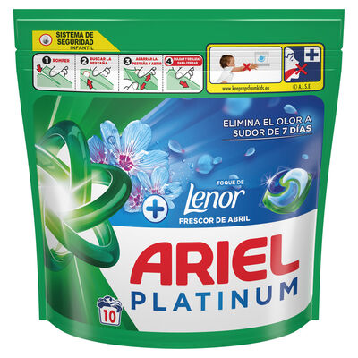 Detergente c&aacute;psulas Lenor Ariel Pods 10 lavados