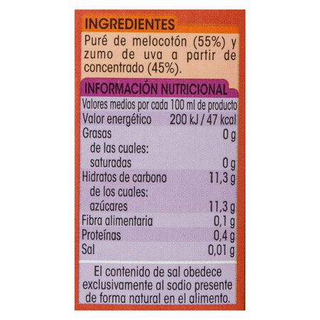 Zumo de melocotón y uva Alipende pack 6