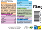 Lasa&ntilde;a Alipende 280g pack-2 carne