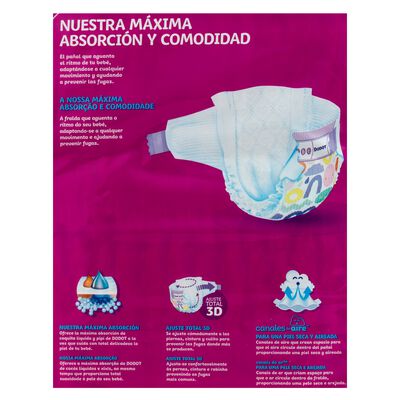 Pañales Dodot Activity 58 uds talla 4 , 9kg-14kg,