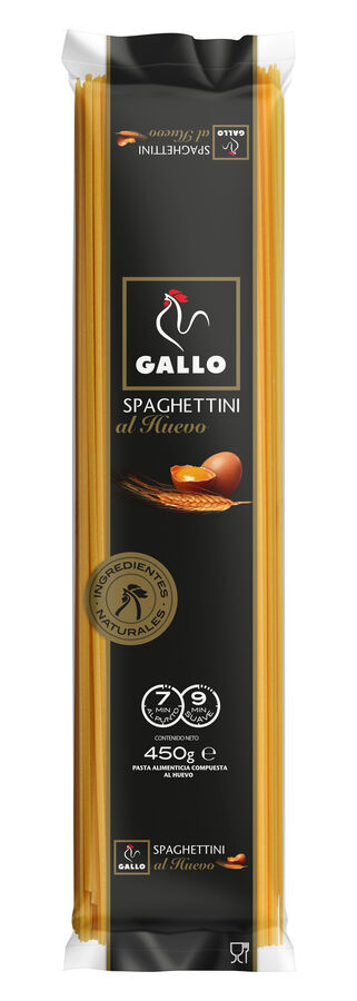 Spaghettini Gallo 450g al huevo
