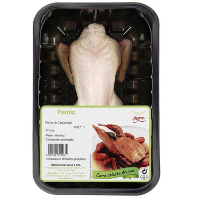 Perdiz en bandeja 300gr aproximadamente