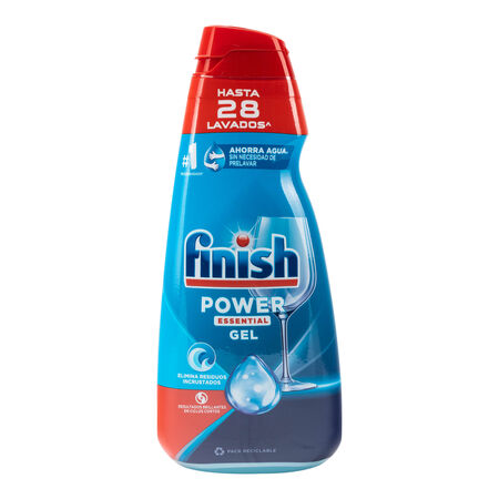 Detergente de lavavajillas en gel Finish 28 lavados Power Essential