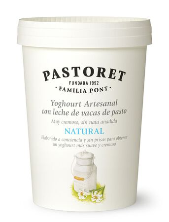 Yogur artesanal de leche de vacas de pasto Pastoret 500g natural