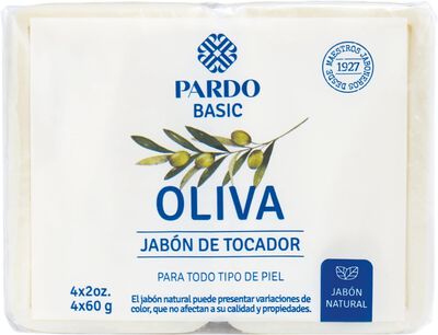 Jabón tocador Pardo Basic 4 unidades 240 gr Oliva