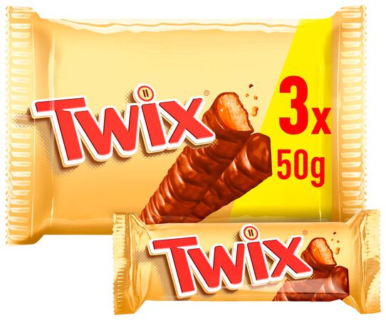 Chocolatina Twix 3u 150g