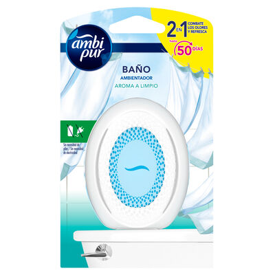 Ambientador ba&ntilde;o Ambipur 7,5Ml Aroma A Limpio
