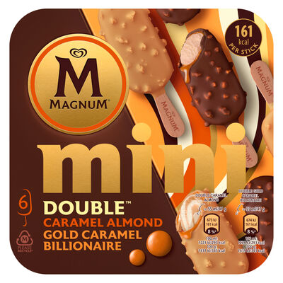 Helado Magnum mini double caramel 6 uds