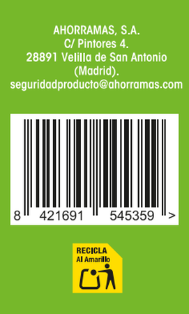 Estropajo fibra Lanta 4 unidades verde