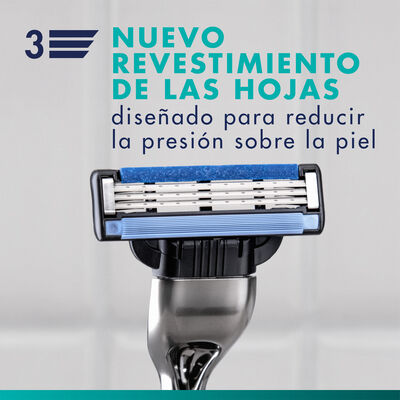 Hojas de afeitar Gillette 4 unidades recambio mach 3