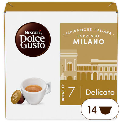 Caf&eacute; expresso Milano intensidad 7 Dolce Gusto 14 c&aacute;psulas