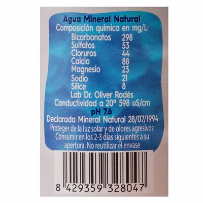 Agua Fuente Primavera 330ml tapon clik