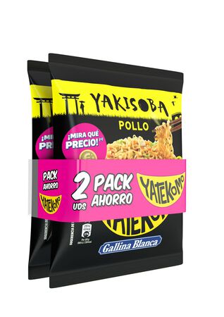 Fideos orientales pollo gallina blanca Yakisoba 2u