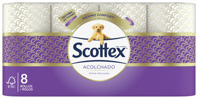 Papel higiénico Scottex 8 rollos acolchado