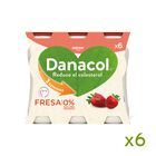 Bebida láctea Danacol colesterol pack 6 fresa