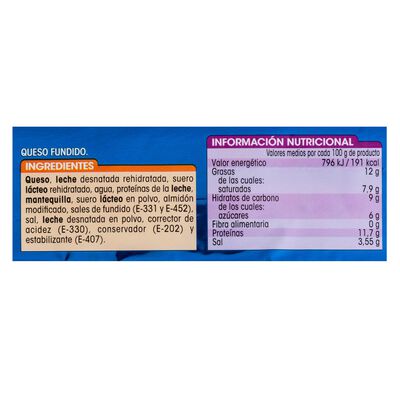 Queso fundido en lonchas Alipende 16 uds