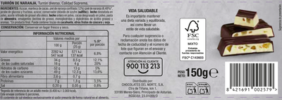 Pralin&eacute; con naranja Alipende 150 g