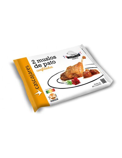 Muslos de Pato confitados Cascajares 350gr 2 unidades