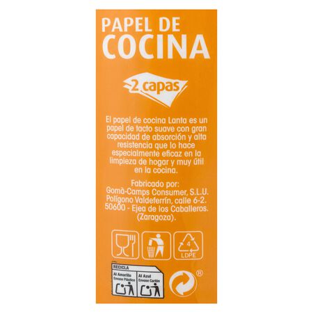 Papel de cocina Lanta pack-4