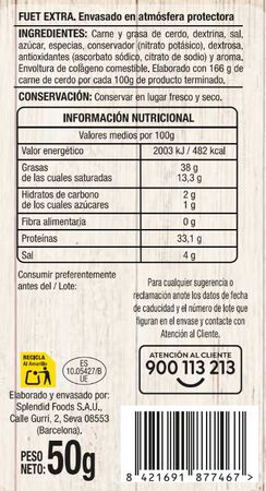 Fuet mini Alipende 50g