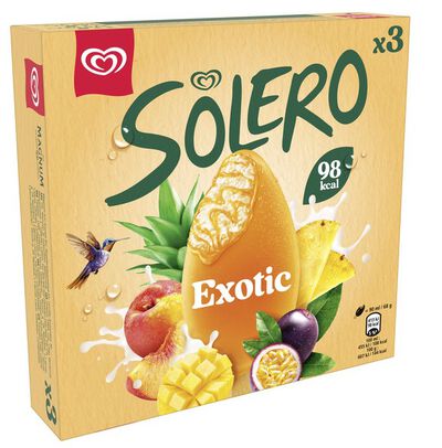 Helado solero frigo 3 unidades exotic Frigo